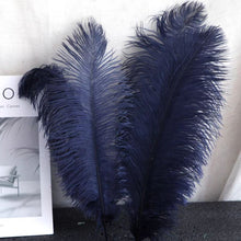 Load image into Gallery viewer, 100/lot One color Ostrich feathers for wedding centerpiece DIY Hat Milliery