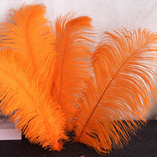 Load image into Gallery viewer, 100/lot One color Ostrich feathers for wedding centerpiece DIY Hat Milliery