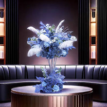 Load image into Gallery viewer, 100 white Ostrich feathers for wedding centerpiece