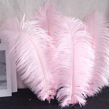 Load image into Gallery viewer, 100/lot One color Ostrich feathers for wedding centerpiece DIY Hat Milliery