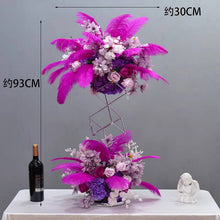 Load image into Gallery viewer, 100 hot pink Ostrich feathers for wedding centerpiece