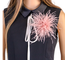 Load image into Gallery viewer, 1 PCS Antique Off White Ostrich Feathers hair clip pin, Art Deco Dress Clip, Bridal, Wedding, Various Styles