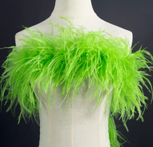 Load image into Gallery viewer, Burlesque Dance Feather Wrap 4ply ostrich feather Boa Shawl Chand 2yards Ivory Champagne Nude Blush