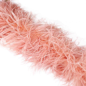 10ply ostrich  feather Boa Dance Chand Nude color