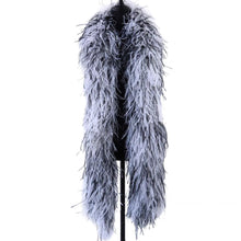 Load image into Gallery viewer, 10ply ostrich feather Boa Dance Chand white black red orange turquoise green yellow