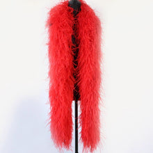 Load image into Gallery viewer, 10ply ostrich feather Boa Dance Chand white black red orange turquoise green yellow