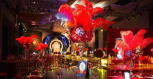 Load image into Gallery viewer, 100 Red Ostrich feathers for wedding centerpiece