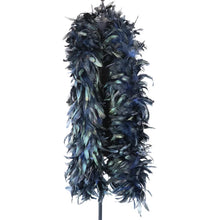 Load image into Gallery viewer, Royal blue feather boa for 1920s Gatsby, Halloween, Christmas, Wedding, Stage Performance, Photo Prop, Bachelorette Party.