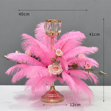 Load image into Gallery viewer, 100 Pink Ostrich feathers for wedding centerpieces
