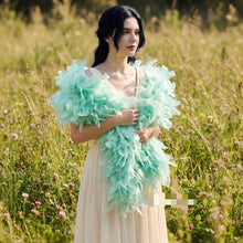 Load image into Gallery viewer, Aqua Mint Turkey Feather Boa Beach Party & Photo Shoot Decor