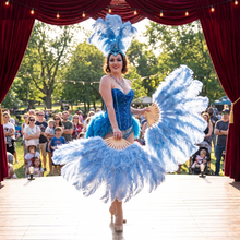 Load image into Gallery viewer, Large Ostrich Feather Fan 20x36" | Stage & Burlesque