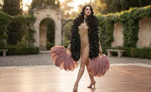 Load image into Gallery viewer, Deluxe Burlesque Gothic Schlappen Rooster Feather Boa for Dance & Costume