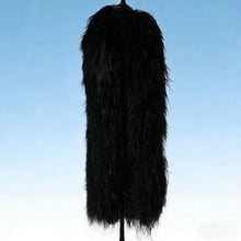 Load image into Gallery viewer, Black Ostrich Feather Boas Wrap Perfect for Gatsby Party, Halloween Costume, and Burlesque Performance
