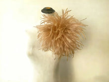 Load image into Gallery viewer, Brown vintage feather brooch, classic lapel pin for groom suits, rustic weddings and formal occasions