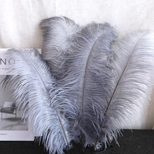Load image into Gallery viewer, 100/lot One color Ostrich feathers for wedding centerpiece DIY Hat Milliery