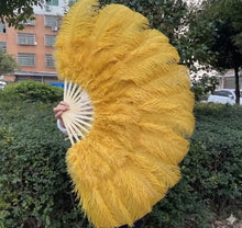 Load image into Gallery viewer, goldostrichfeatherfan - Dancefeathers