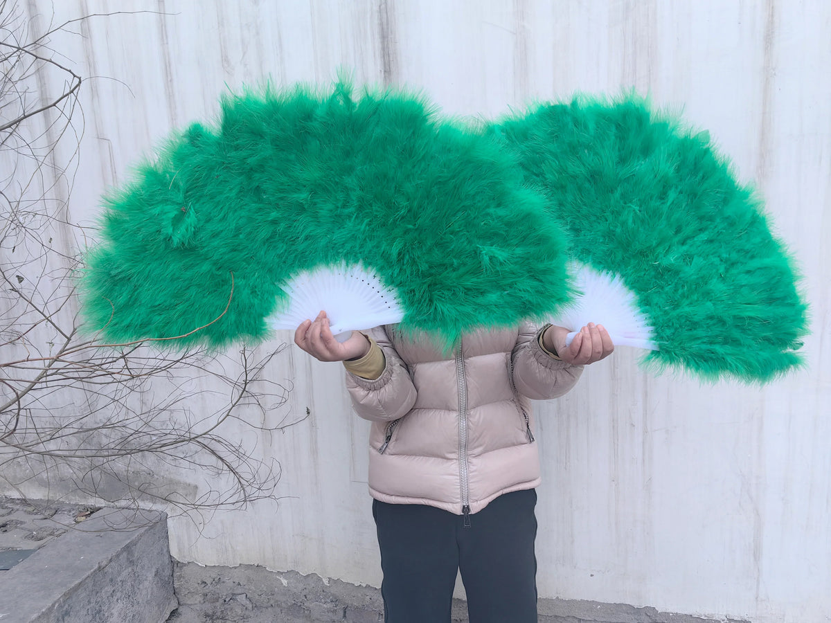 greenmaraboufeatherfan - Dancefeathers