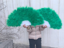 Load image into Gallery viewer, greenmaraboufeatherfan - Dancefeathers