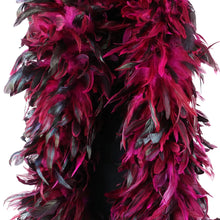 Load image into Gallery viewer, hot pink feather boa for 1920s Gatsby, Halloween, Christmas, Wedding, Stage Performance, Photo Prop, Bachelorette Party.