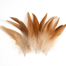 Load image into Gallery viewer, Light brown pheasant plume feathers, soft natural feathers for DIY crafts and wedding decor