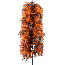 Load image into Gallery viewer, orange feather boa for 1920s Gatsby, Halloween, Christmas, Wedding, Stage Performance, Photo Prop, Bachelorette Party.