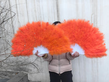 Load image into Gallery viewer, orangemaraboufeatherfan - Dancefeathers