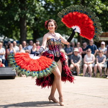 Load image into Gallery viewer, Large Ostrich Feather Fan 20x36" | Stage & Burlesque