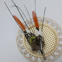 Load image into Gallery viewer, Natural pheasant feathers decorative bouquet, craft feathers for floral arrangements, home decor, and DIY projects.