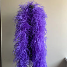 Load image into Gallery viewer, ostrich feather boa for burlesque dance purple 2