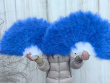 Load image into Gallery viewer, royalbluemaraboufeatherfan - Dancefeathers