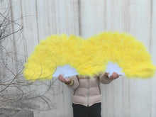 Load image into Gallery viewer, yellowmaraboufeatherfan - Dancefeathers
