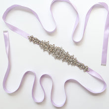 Load image into Gallery viewer, Wedding Belt, Bridal Belt Sash, Rhinestone Belt, Wedding Dress Belt , Crystal Bridal Belt, Bridal Belt Clasp - Dancefeather