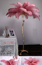 Load image into Gallery viewer, 100 Dusky Rose Ostrich feathers for wedding centerpiece - Dancefeather
