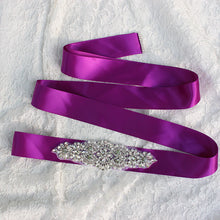 Load image into Gallery viewer, Wedding Belt, Bridal Belt Sash, Rhinestone Belt, Wedding Dress Belt , Crystal Bridal Belt, Bridal Belt Clasp - Dancefeather