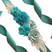 Load image into Gallery viewer, Wedding Belt, Bridal Belt Sash, Rhinestone Belt, Wedding Dress Belt , Crystal Bridal Belt, Bridal Belt Clasp - Dancefeather