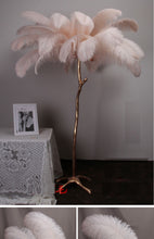 Load image into Gallery viewer, 100 Light Pink Ostrich feathers for wedding centerpiece - Dancefeather