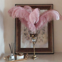 Load image into Gallery viewer, 100 Dusky Pink/Grey Pink Ostrich feathers for wedding centerpiece - Dancefeather