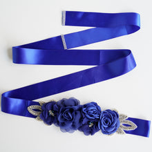 Load image into Gallery viewer, Wedding Belt, Bridal Belt Sash, Rhinestone Belt, Wedding Dress Belt , Crystal Bridal Belt, Bridal Belt Clasp - Dancefeather