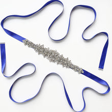 Load image into Gallery viewer, Wedding Belt, Bridal Belt Sash, Rhinestone Belt, Wedding Dress Belt , Crystal Bridal Belt, Bridal Belt Clasp - Dancefeather