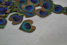 Load image into Gallery viewer, 100 10-12inch Heart shape Peacock Feathers for wedding centerpiece - Dancefeather