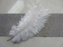 Load image into Gallery viewer, 15 White 13-15inch Ostrich feathers for wedding centerpiece DIY Hat Milliery