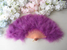 Load image into Gallery viewer, 50x30cm wedding bridal bouquet Feather Fan Burlesque Dance feather fan Bridal Bouquet