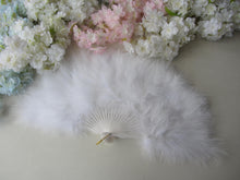Load image into Gallery viewer, 50x30cm wedding bridal bouquet Feather Fan Burlesque Dance feather fan Bridal Bouquet