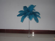 Load image into Gallery viewer, 100 Turquoise Ostrich feathers for wedding centerpiece - Dancefeather

