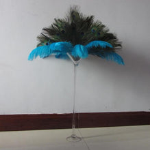 Load image into Gallery viewer, 100 10-12inch Peacock Feathers for wedding centerpiece - Dancefeather