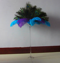 Load image into Gallery viewer, 100 10-12inch Peacock Feathers for wedding centerpiece - Dancefeather