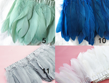 Load image into Gallery viewer, 2Yards 10-15cm wide Turkey feather trimming - Dancefeather