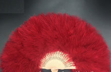 Load image into Gallery viewer, 50x30cm wedding bridal bouquet Feather Fan Burlesque Dance feather fan Bridal Bouquet