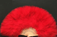 Load image into Gallery viewer, 50x30cm wedding bridal bouquet Feather Fan Burlesque Dance feather fan Bridal Bouquet