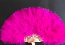 Load image into Gallery viewer, 50x30cm wedding bridal bouquet Feather Fan Burlesque Dance feather fan Bridal Bouquet